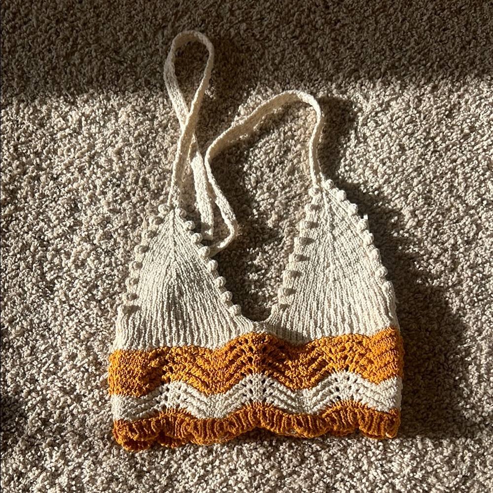 Zara Crochet Halter Top